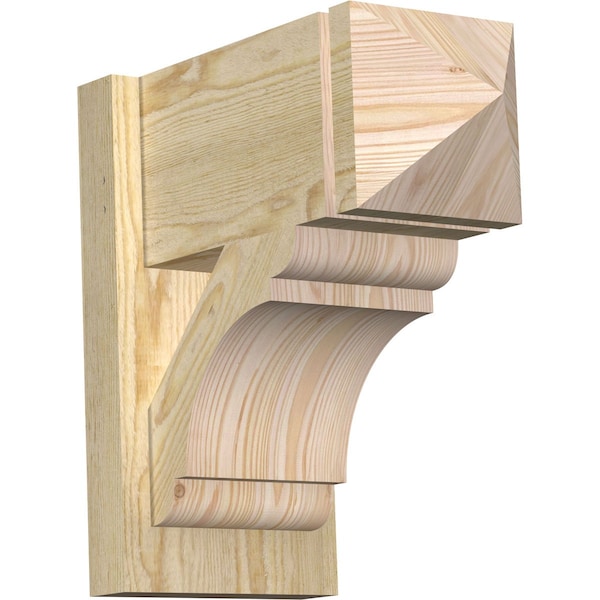 Ekena Millwork Olympic Arts & Crafts Rough Sawn Outlooker, Douglas Fir, 8"W x 16"D x 16"H OUT08X16X16OLY03RDF - main